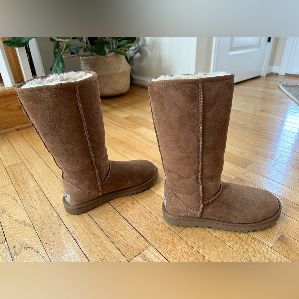 Chestnut color, size 7, worn twice maybe. Barely worn. - Picture 8 of 9